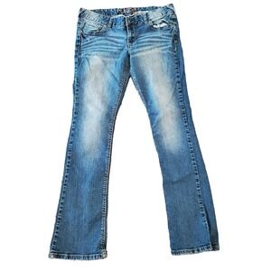 Rue21 Embroidered Skinny Jeans Women's 9/10 R Boot Cut